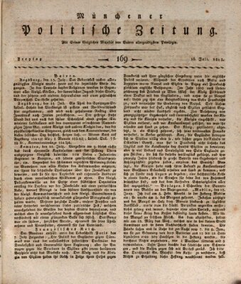 Münchener politische Zeitung (Süddeutsche Presse) Freitag 16. Juli 1813