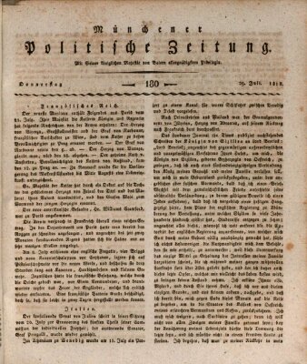 Münchener politische Zeitung (Süddeutsche Presse) Donnerstag 29. Juli 1813