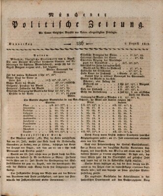 Münchener politische Zeitung (Süddeutsche Presse) Donnerstag 5. August 1813