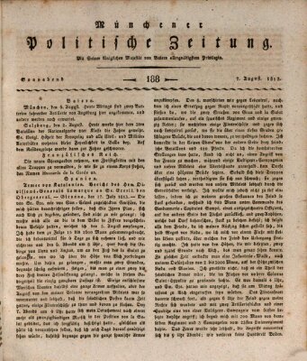 Münchener politische Zeitung (Süddeutsche Presse) Samstag 7. August 1813