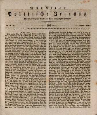 Münchener politische Zeitung (Süddeutsche Presse) Montag 23. August 1813