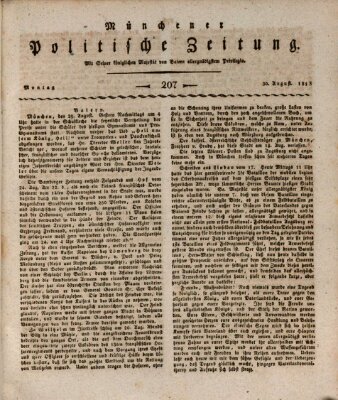 Münchener politische Zeitung (Süddeutsche Presse) Montag 30. August 1813