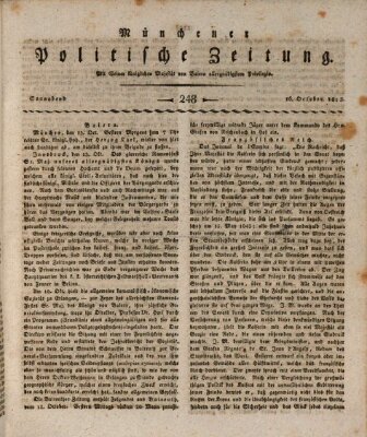 Münchener politische Zeitung (Süddeutsche Presse) Samstag 16. Oktober 1813