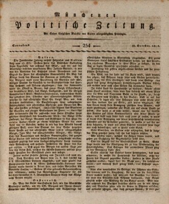 Münchener politische Zeitung (Süddeutsche Presse) Samstag 23. Oktober 1813