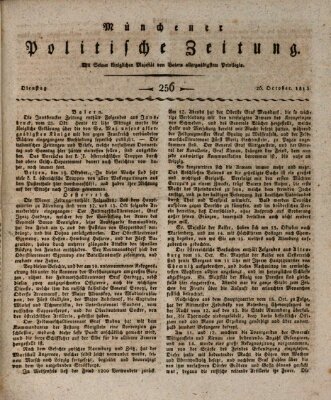 Münchener politische Zeitung (Süddeutsche Presse) Dienstag 26. Oktober 1813