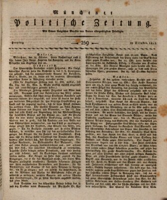 Münchener politische Zeitung (Süddeutsche Presse) Freitag 29. Oktober 1813