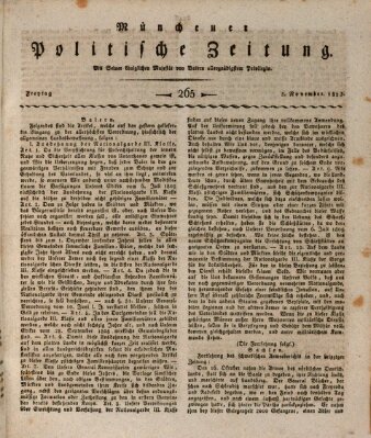 Münchener politische Zeitung (Süddeutsche Presse) Freitag 5. November 1813