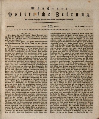 Münchener politische Zeitung (Süddeutsche Presse) Freitag 12. November 1813