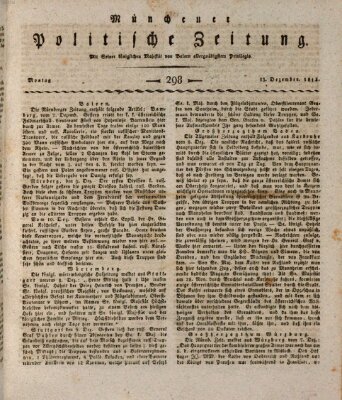 Münchener politische Zeitung (Süddeutsche Presse) Montag 13. Dezember 1813