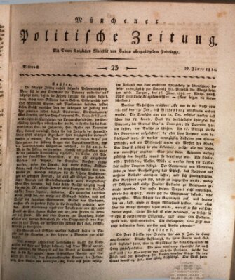 Münchener politische Zeitung (Süddeutsche Presse) Mittwoch 26. Januar 1814