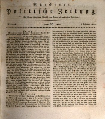 Münchener politische Zeitung (Süddeutsche Presse) Mittwoch 9. Februar 1814