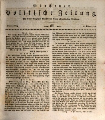 Münchener politische Zeitung (Süddeutsche Presse) Donnerstag 17. März 1814