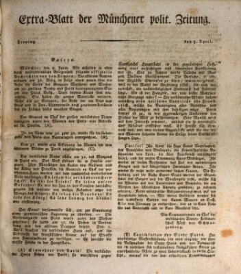 Münchener politische Zeitung (Süddeutsche Presse) Freitag 8. April 1814