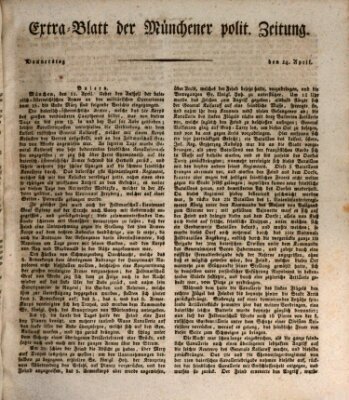 Münchener politische Zeitung (Süddeutsche Presse) Donnerstag 14. April 1814