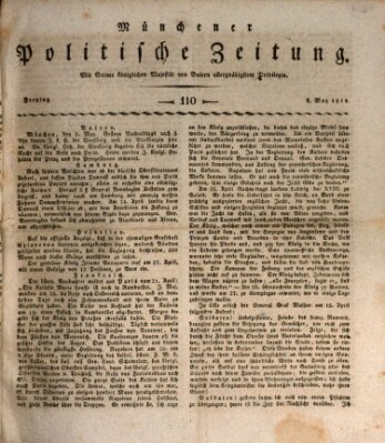 Münchener politische Zeitung (Süddeutsche Presse) Freitag 6. Mai 1814