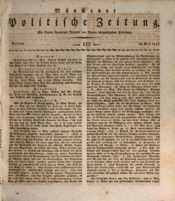 Münchener politische Zeitung (Süddeutsche Presse) Freitag 20. Mai 1814