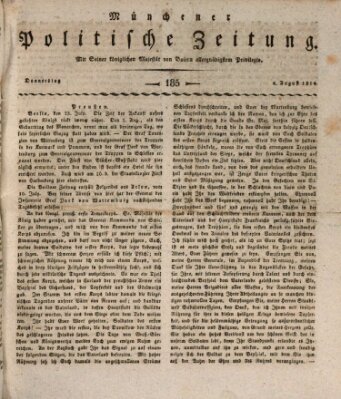 Münchener politische Zeitung (Süddeutsche Presse) Donnerstag 4. August 1814