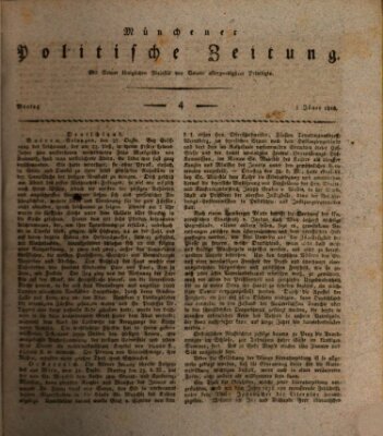 Münchener politische Zeitung (Süddeutsche Presse) Montag 5. Januar 1818