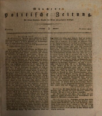 Münchener politische Zeitung (Süddeutsche Presse) Dienstag 6. Januar 1818