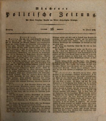 Münchener politische Zeitung (Süddeutsche Presse) Freitag 30. Januar 1818