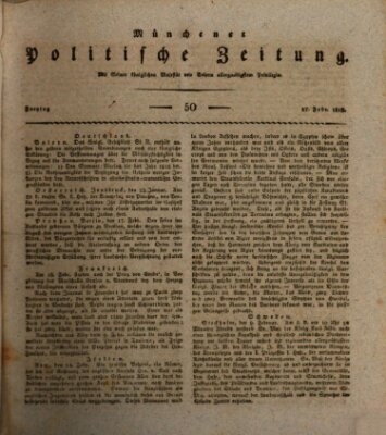 Münchener politische Zeitung (Süddeutsche Presse) Freitag 27. Februar 1818