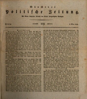 Münchener politische Zeitung (Süddeutsche Presse) Freitag 8. Mai 1818