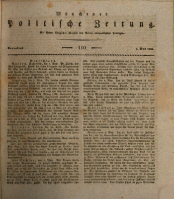 Münchener politische Zeitung (Süddeutsche Presse) Samstag 9. Mai 1818