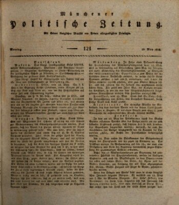 Münchener politische Zeitung (Süddeutsche Presse) Montag 25. Mai 1818