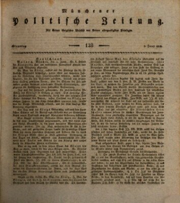 Münchener politische Zeitung (Süddeutsche Presse) Dienstag 2. Juni 1818