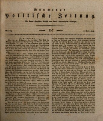 Münchener politische Zeitung (Süddeutsche Presse) Montag 6. Juli 1818