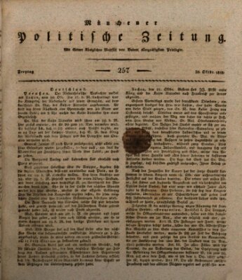 Münchener politische Zeitung (Süddeutsche Presse) Freitag 30. Oktober 1818