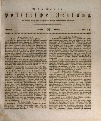 Münchener politische Zeitung (Süddeutsche Presse) Mittwoch 3. Februar 1819