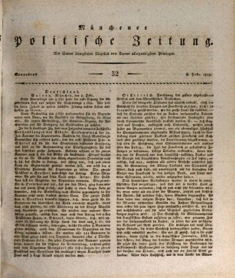 Münchener politische Zeitung (Süddeutsche Presse) Samstag 6. Februar 1819