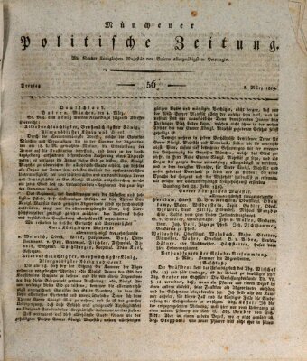 Münchener politische Zeitung (Süddeutsche Presse) Freitag 5. März 1819