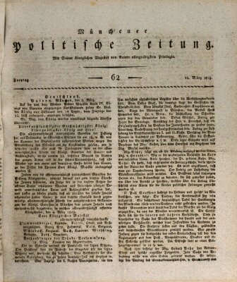 Münchener politische Zeitung (Süddeutsche Presse) Freitag 12. März 1819