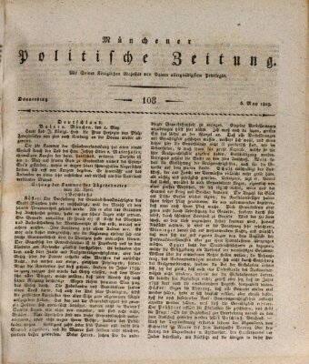 Münchener politische Zeitung (Süddeutsche Presse) Donnerstag 6. Mai 1819