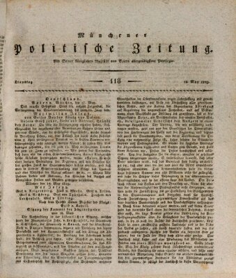 Münchener politische Zeitung (Süddeutsche Presse) Dienstag 18. Mai 1819