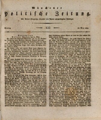 Münchener politische Zeitung (Süddeutsche Presse) Montag 24. Mai 1819