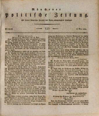 Münchener politische Zeitung (Süddeutsche Presse) Mittwoch 26. Mai 1819