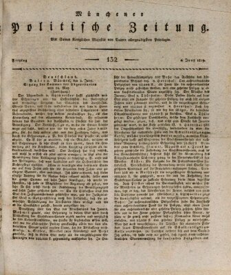 Münchener politische Zeitung (Süddeutsche Presse) Freitag 4. Juni 1819