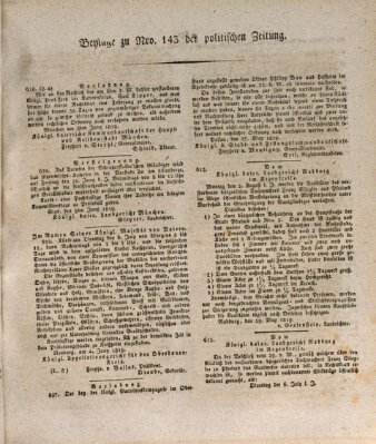Münchener politische Zeitung (Süddeutsche Presse) Freitag 18. Juni 1819