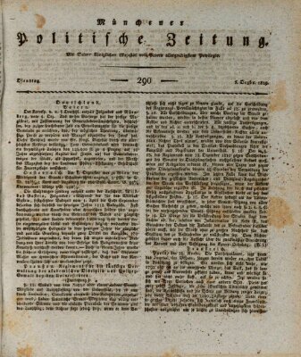 Münchener politische Zeitung (Süddeutsche Presse) Dienstag 7. Dezember 1819