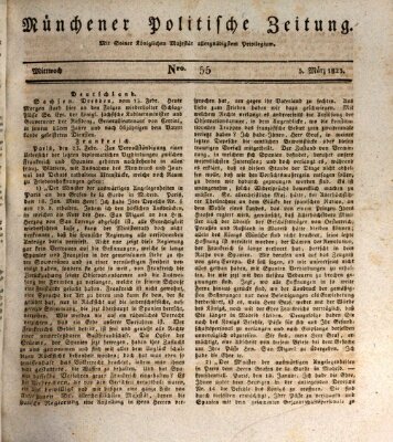 Münchener politische Zeitung (Süddeutsche Presse) Mittwoch 5. März 1823