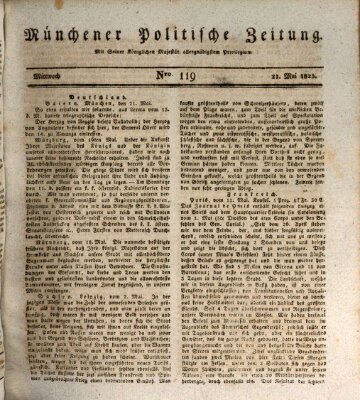 Münchener politische Zeitung (Süddeutsche Presse) Mittwoch 21. Mai 1823