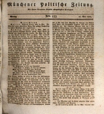 Münchener politische Zeitung (Süddeutsche Presse) Montag 26. Mai 1823