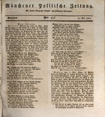 Münchener politische Zeitung (Süddeutsche Presse) Samstag 31. Mai 1823