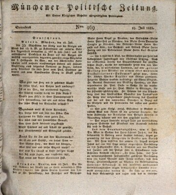 Münchener politische Zeitung (Süddeutsche Presse) Samstag 19. Juli 1823