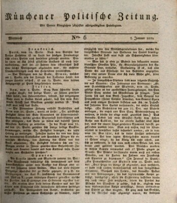 Münchener politische Zeitung (Süddeutsche Presse) Mittwoch 7. Januar 1824