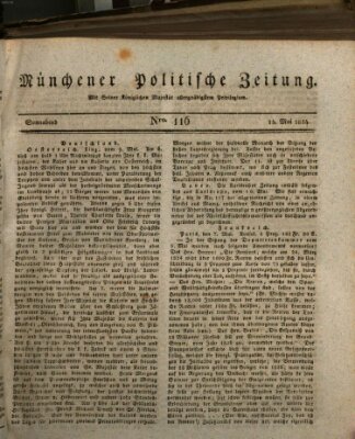 Münchener politische Zeitung (Süddeutsche Presse) Samstag 15. Mai 1824