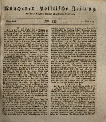 Münchener politische Zeitung (Süddeutsche Presse) Samstag 22. Mai 1824